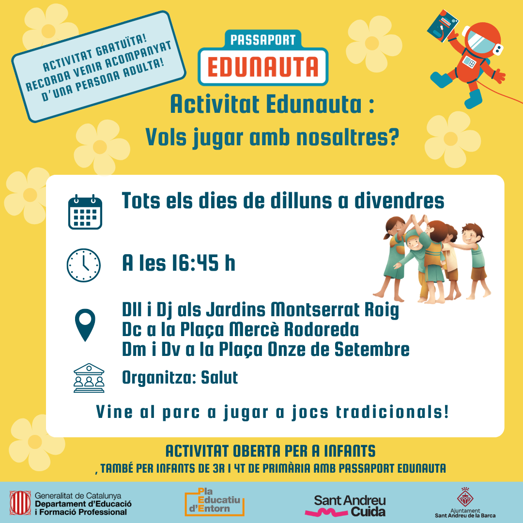 Activitat Edunauta : Vol jugar amb nosaltres?